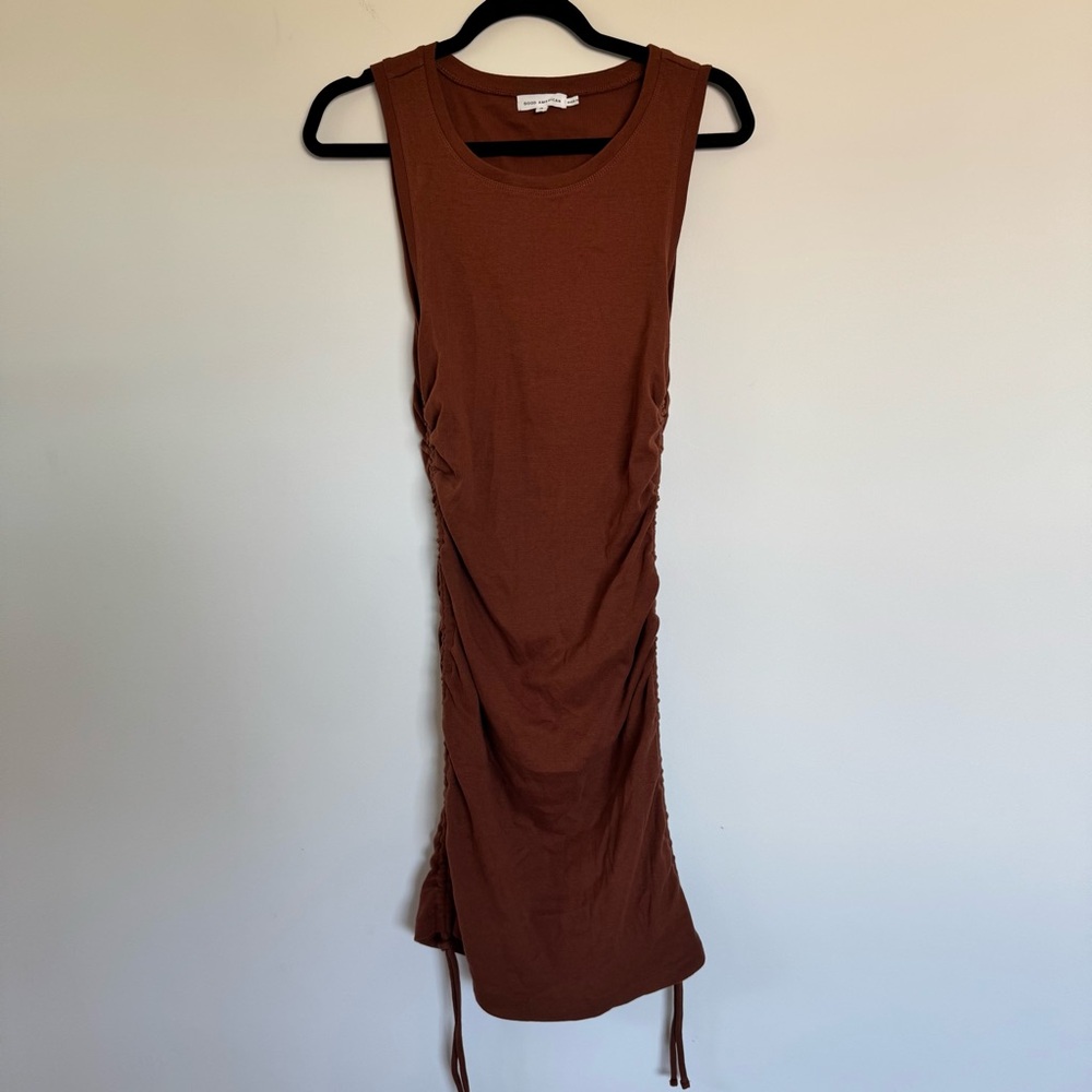Good American Ruched Tank Mini Dress Size 3 (10/12)